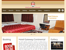 Tablet Screenshot of hotelgatewaycontinental.com